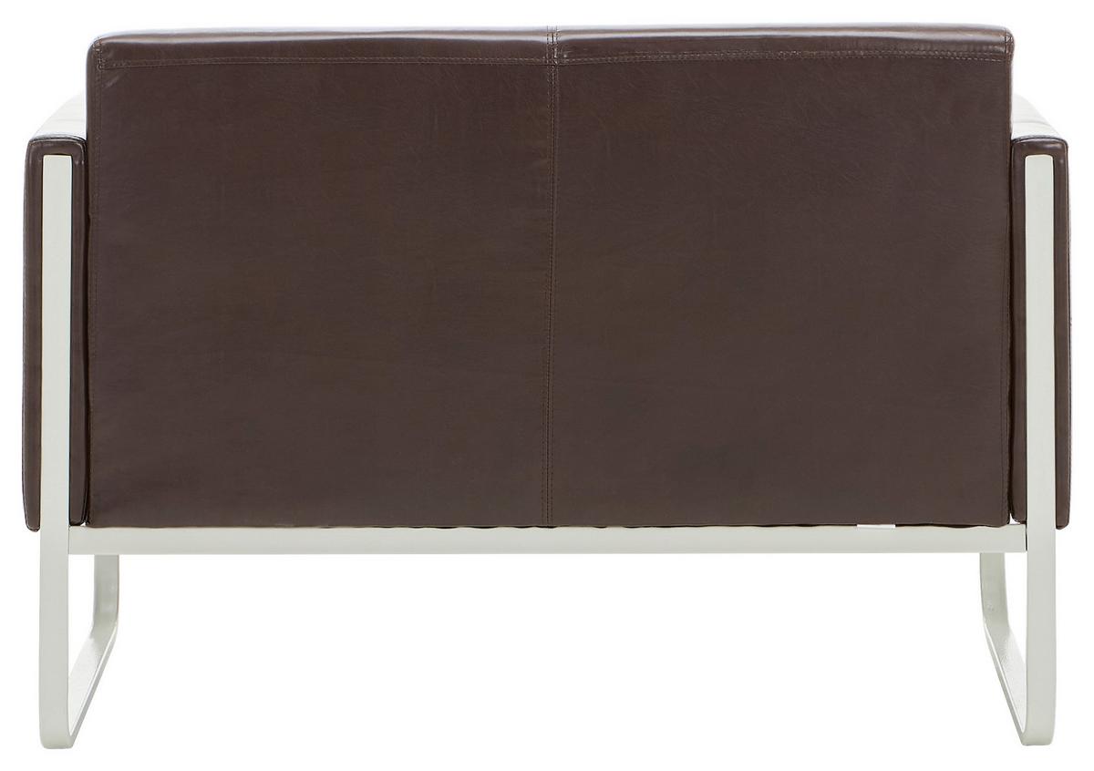 Dvosed Aruba, Rjava - siva/temno rjava, Moderno, kovina/tekstil (111/78/71cm) - MID.YOU