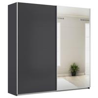 Ormar S Kliznim Vratima Feldkirch - srebrne boje/antracit, Moderno, drvni materijal/metal (225/229/62cm)