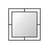 Spiegel Corner ca. 58x58 cm Schwarz - Schwarz, Design, Metall (58/58/2cm) - Livetastic