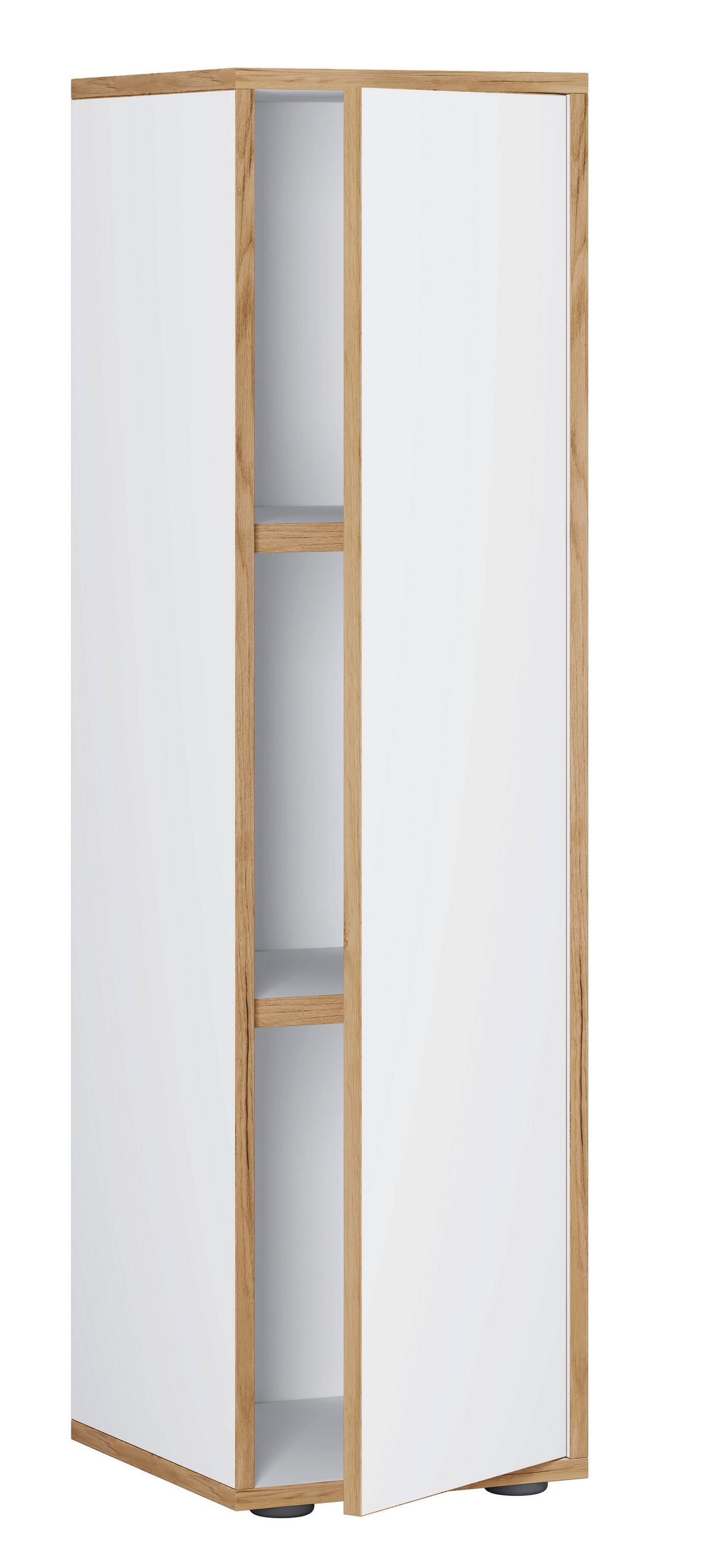 SCHUHSCHRANK SALIA - Honigeiche/Anthrazit, Design, Holzwerkstoff/Kunststoff (60/110/33cm) - MID.YOU