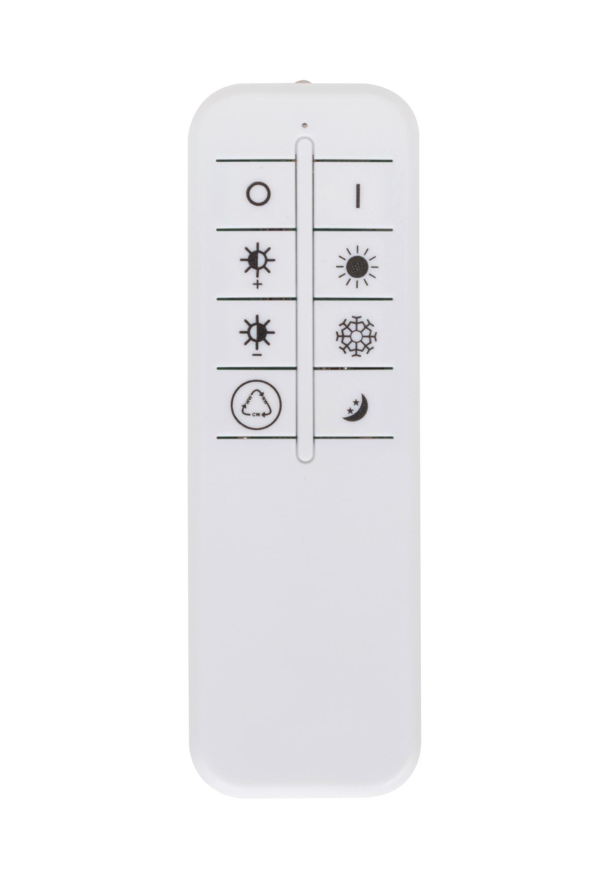 LAMPA SUFITOWA LED LUCCA - biały, Trend, tworzywo sztuczne/metal (50,3/42,5/6cm) - Novel