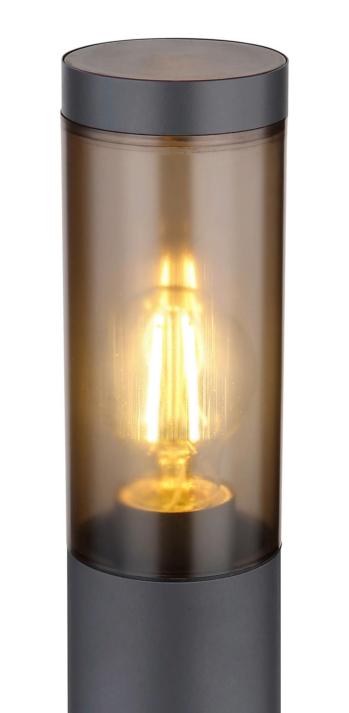 Zunanja Stoječa Svetilka 31588sa Boston - siva/antracit, Design, kovina/umetna masa (12,7/80cm) - Globo