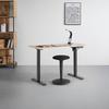 SKRIVBORD EMIL II - svart/ek Artisan, Modern, metall/trämaterial (120/72-118/60cm) - Mömax