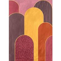 Fali Kép Art - lila/magenta, textil/fa (100/140/4cm)