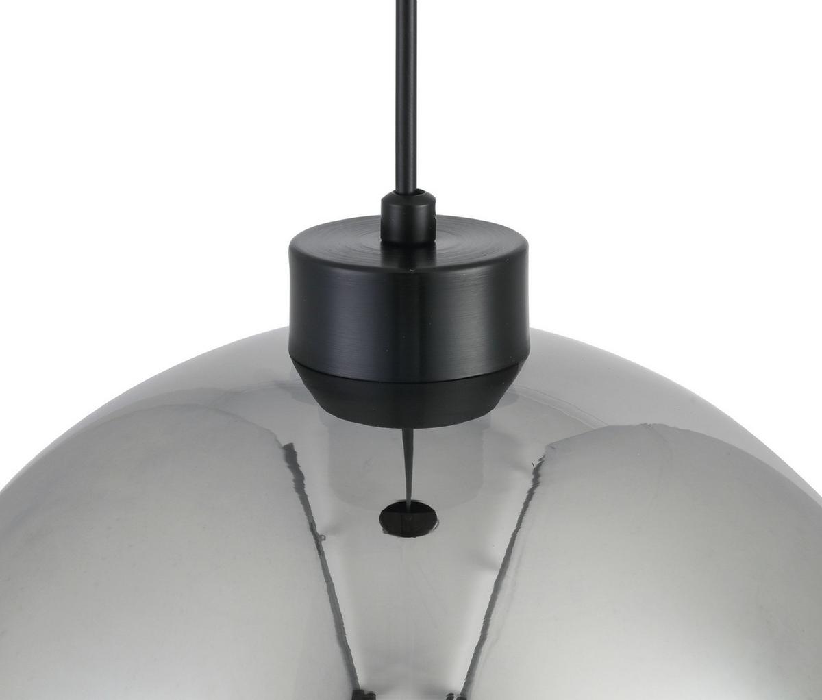 LAMPA WISZĄCA SMOKEY *DK* - antracytowy/kolor chromowy, Lifestyle, metal/szkło (30/120cm) - Dieter Knoll