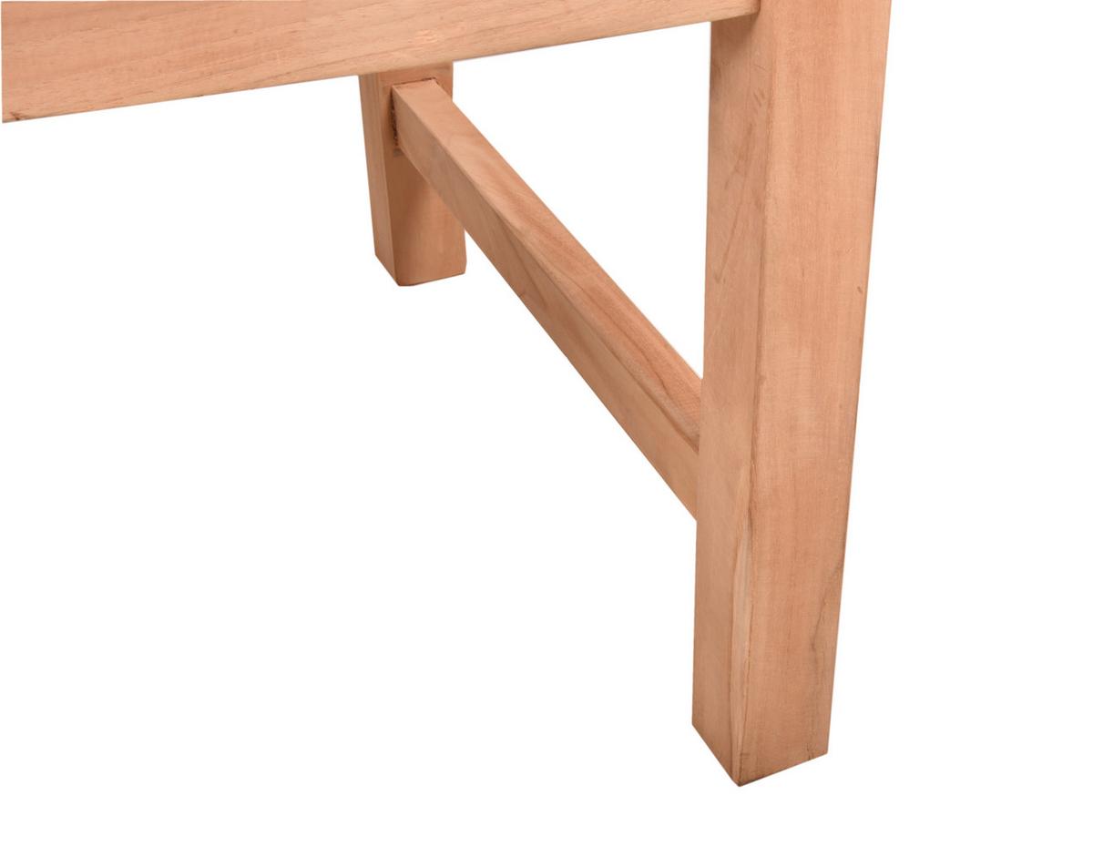 Gartenbank Pantar Teak 2-Sitzer - Braun/Teakfarben, MODERN, Holz (66/92/120cm) - Gardenson