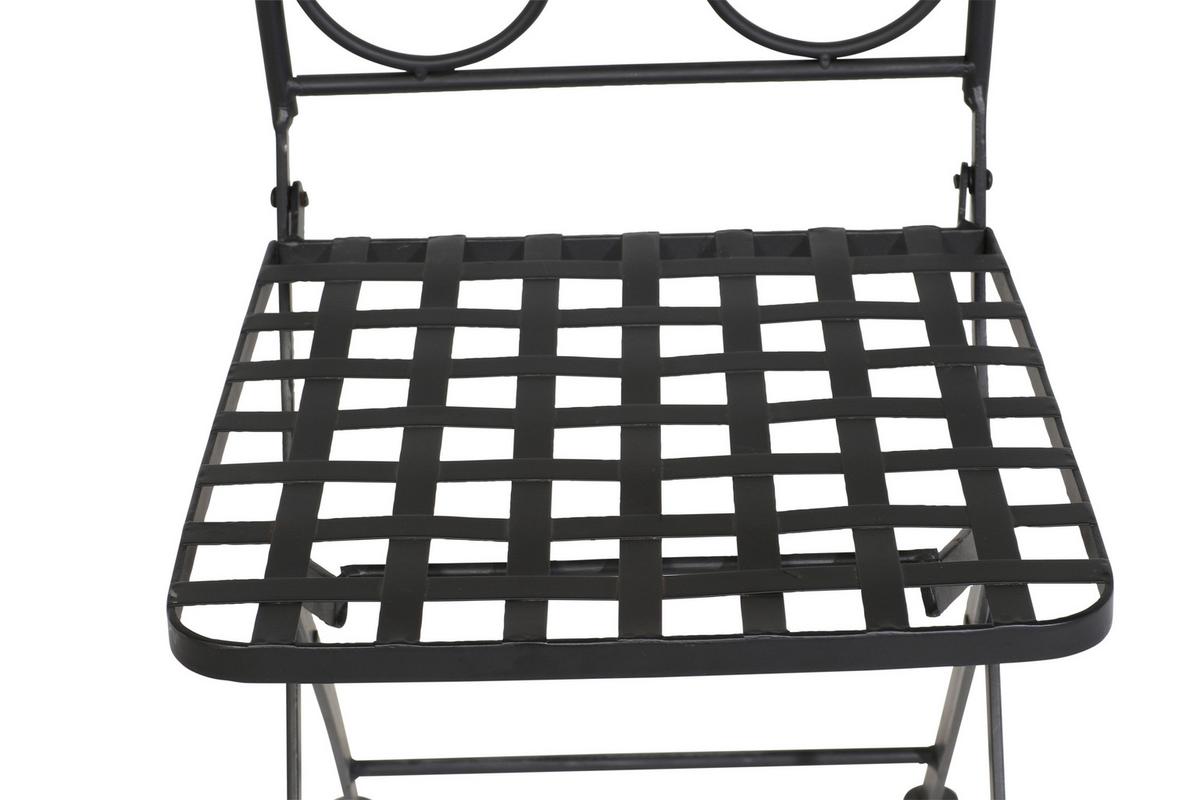 GARTENSTUHL 875336 - Multicolor/Schwarz, MODERN, Keramik/Metall (39/89,5/49,5cm) - Siena Garden