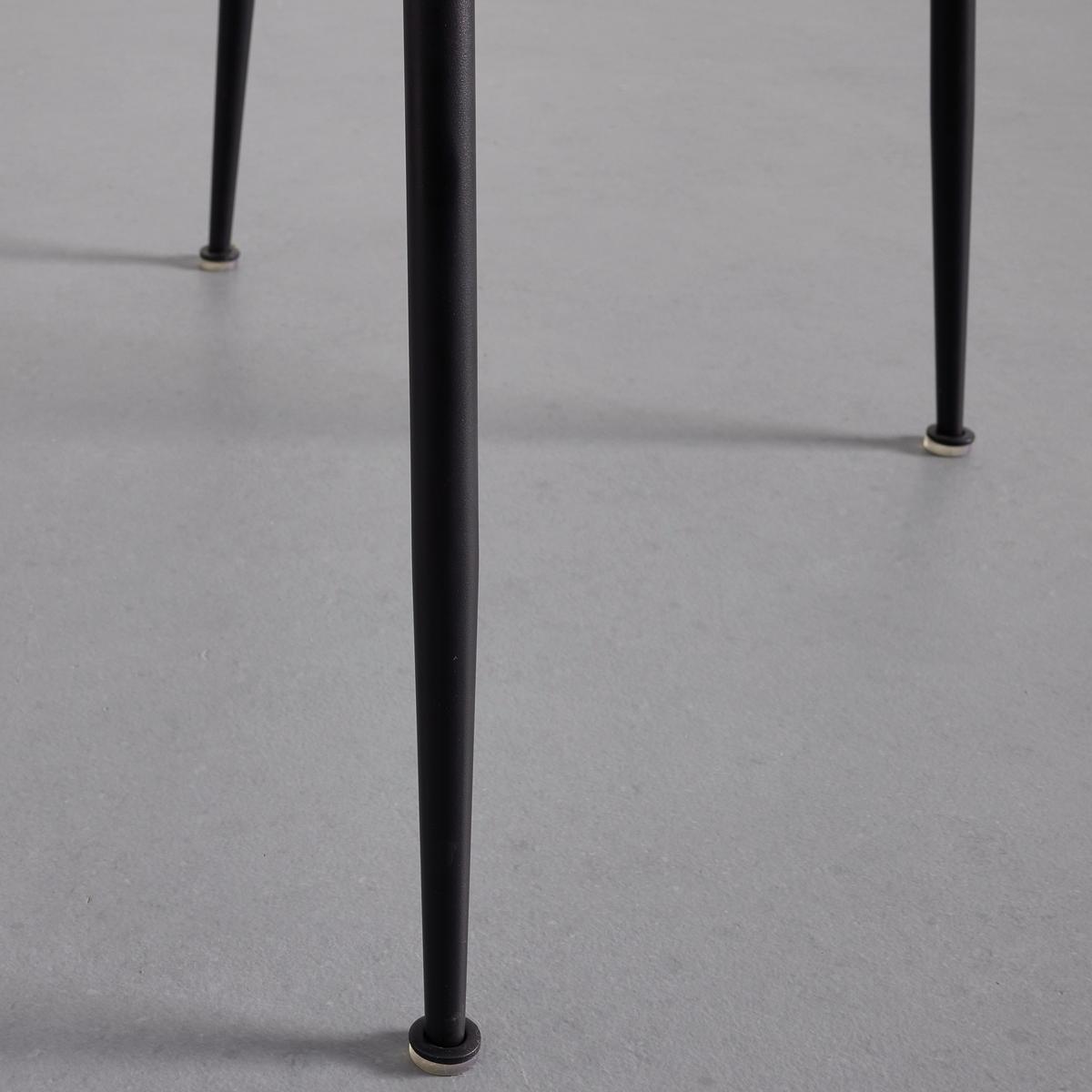 KRZESŁO NELE - beżowy/czarny, Modern, metal/drewno (43/83/56cm) - Bessagi Home