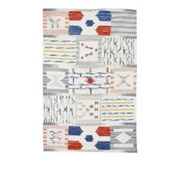 FLACHWEBETEPPICH EMPIRE 110 ELF/MULTI 120X170 - Beige/Multicolor, Design, Textil (120/170cm) - Kayoom