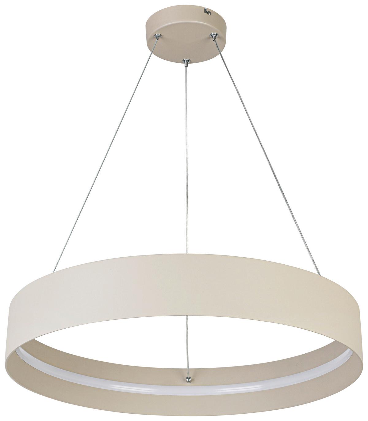 LAMPA WISZĄCA TERESA - biały/kolor piaskowy, Trend, tworzywo sztuczne/metal (58,4/120cm) - Collet's Monde