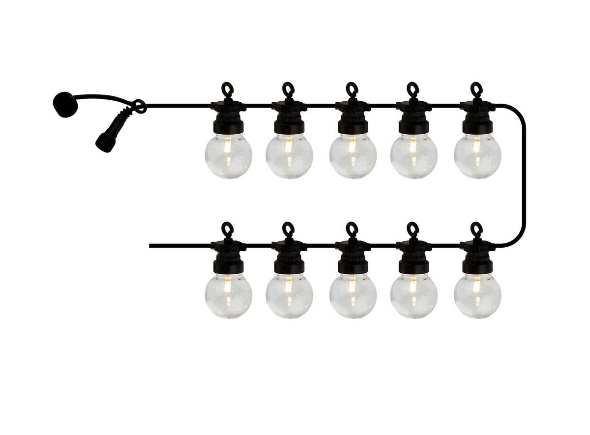 ŁAŃCUCH ŚWIETLNY 69600 LUCAS STARTER - przejrzysty/czarny, Basics, tworzywo sztuczne (300cm)