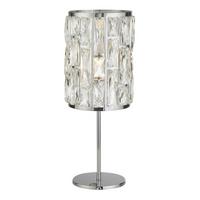 Kristály Asztali Lámpa Bijou Eu6584cc - krómszínű/átlátszó, Design, üveg/fém (19,5/47/19,5cm)