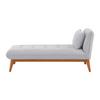 Relaxliege Liza Hellgrau Webstoff - Grau, MODERN, Holz/Textil (166/85/78cm) - Bessagi Home