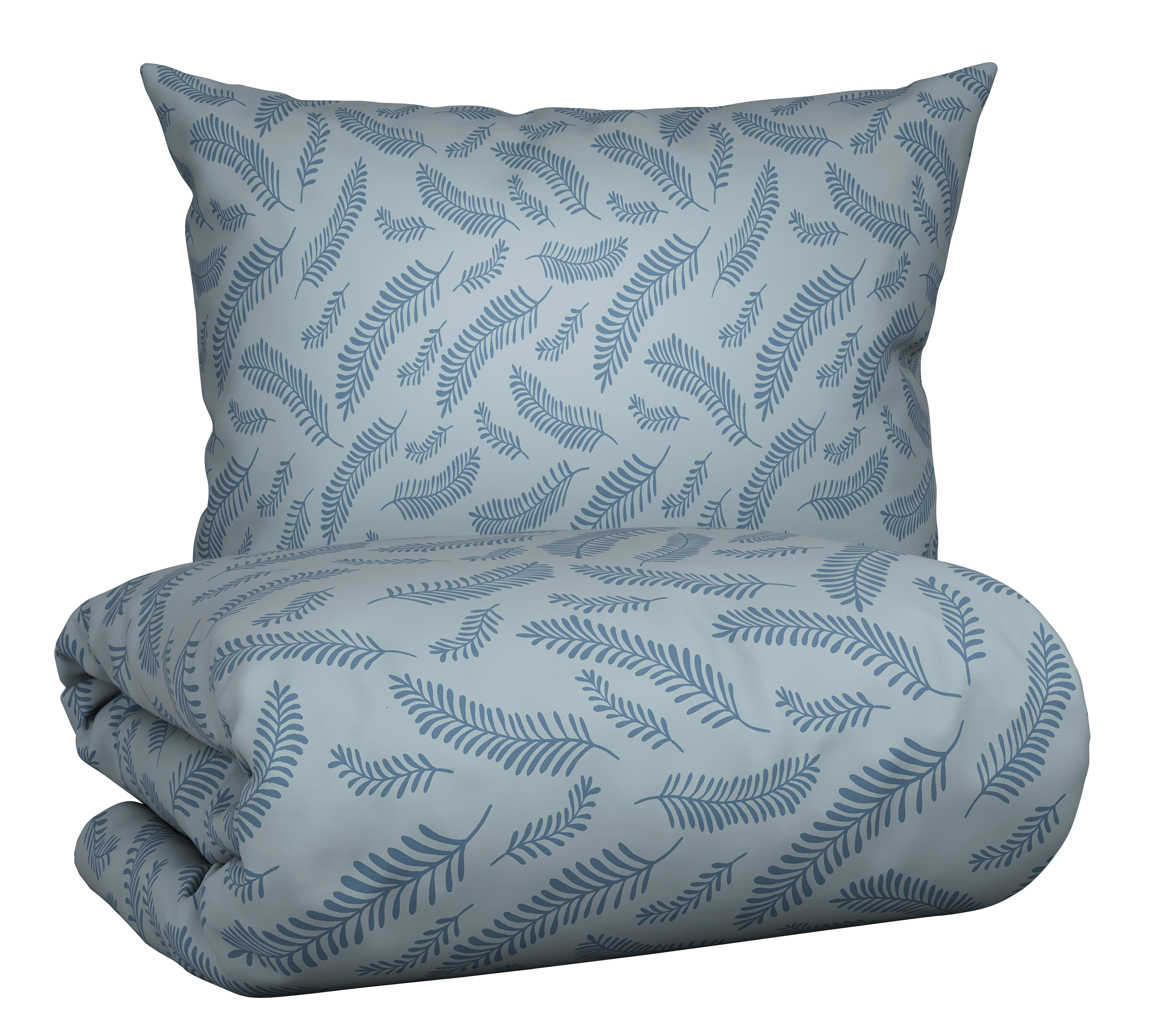 Posteljnina Ferns Xxl, Modra, 2x60/80, 200/200 - modra, Moderno, tekstil (200/200cm) - Mömax
