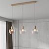 HÄNGLAMPA RENI - champagne/multicolor, Modern, metall/glas (86/18/120cm)