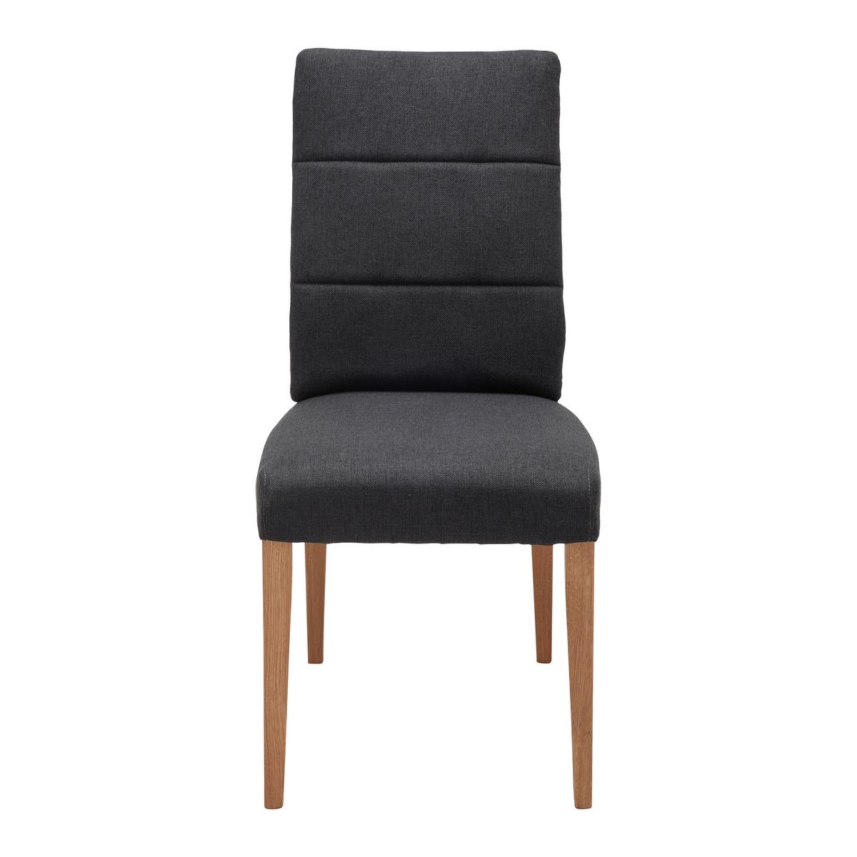 Stuhl Linda Eiche/Anthrazit - Anthrazit, MODERN, Holz/Textil (48/97/66cm) - Mömax