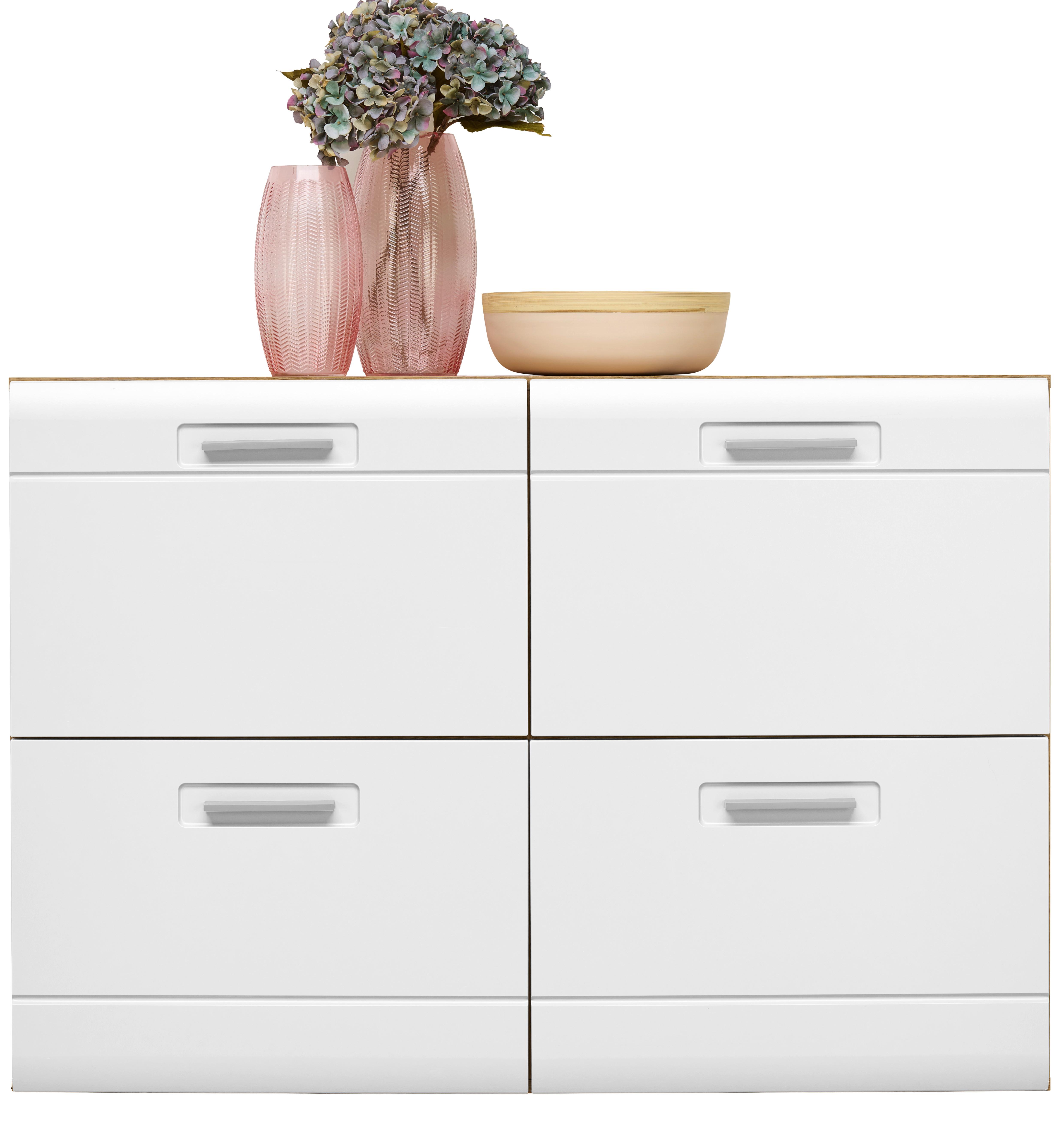 Omara Za Čevlje Auris, Bela, Hrast - barve hrasta/bela, Moderno (120/82,7/37,1cm) - Mömax