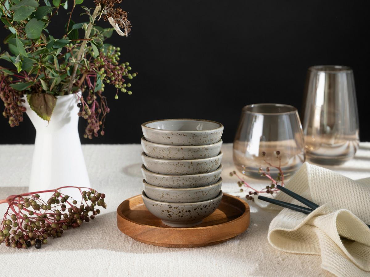Dipschalenset 22079 Nature Collection - Grau, Trend, Keramik (8cm) - Creatable