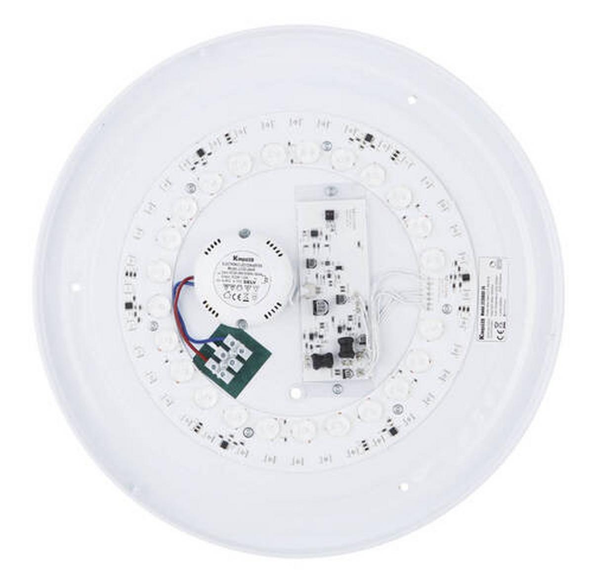 Stropna Led-svetilka Sully, S Sijalko - črna/opal, Design, kovina/umetna masa (38/7.5cm) - Globo