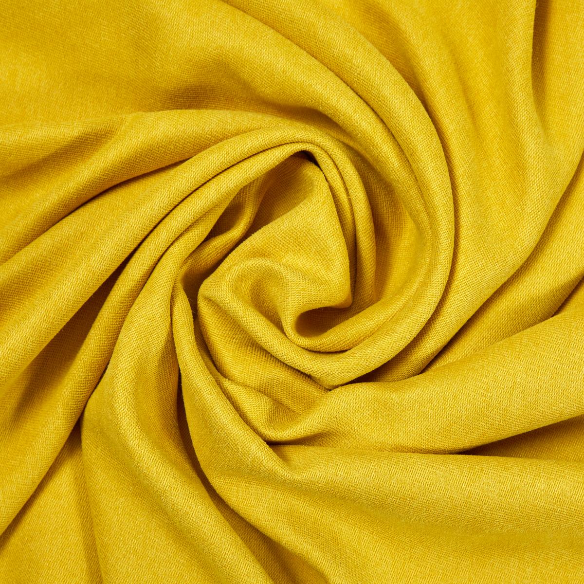 Perdea cu inele de tip capsă PEPSI - galben, Konventionell, textil (140/245cm) - Modern Living