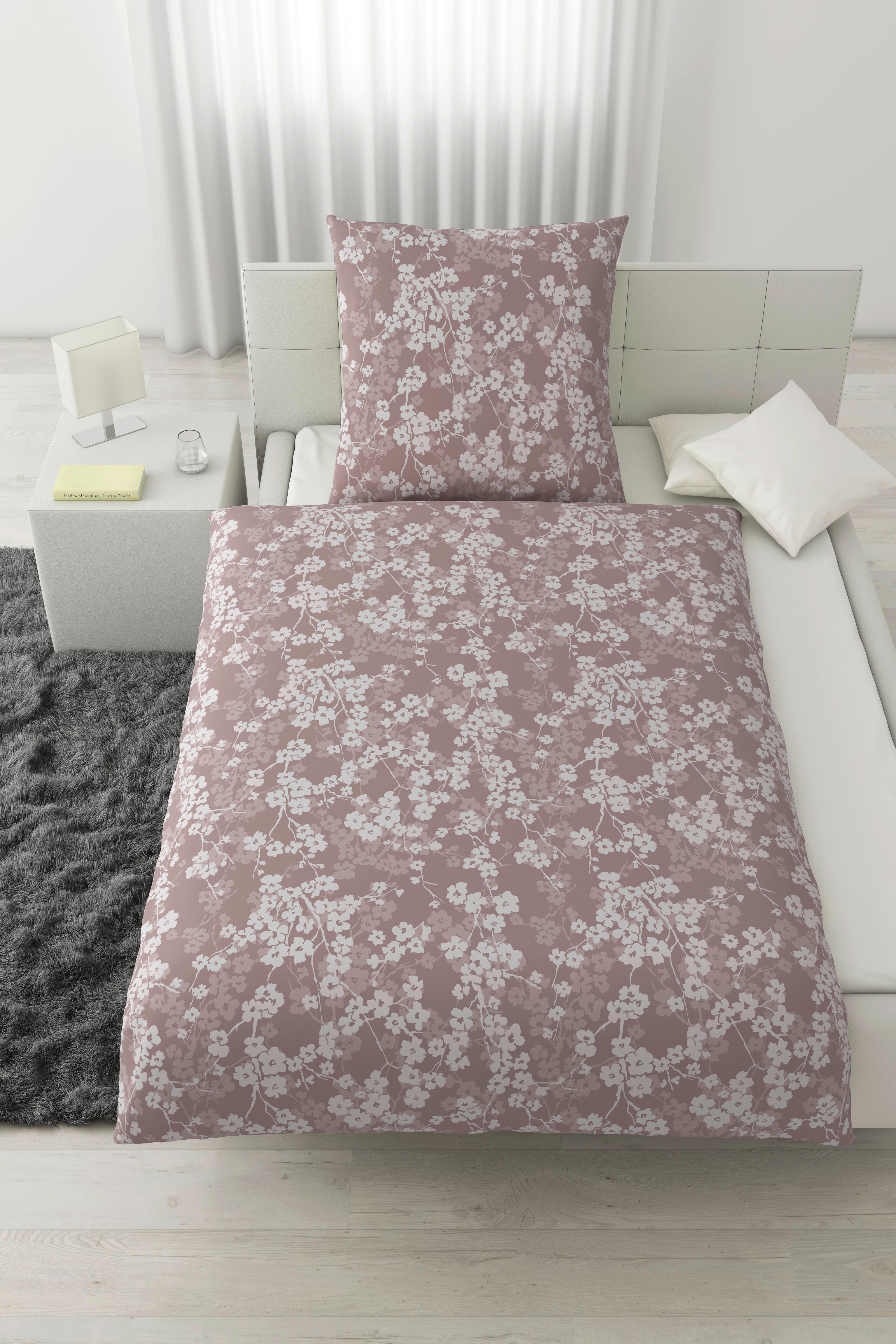 Bettwäsche Catrin Mauve ca. 135x200cm - Mauve, LIFESTYLE, Textil (135/200cm) - Modern Living