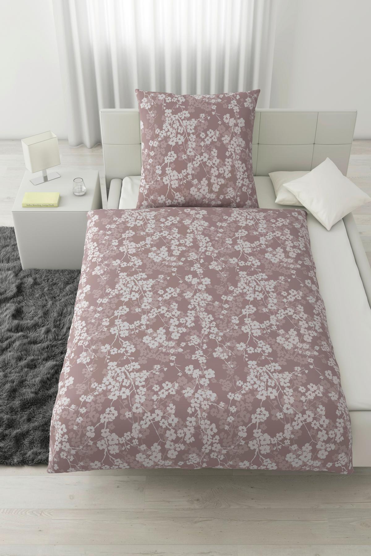 Bettwäsche Catrin Mauve ca. 135x200cm - Mauve, LIFESTYLE, Textil (135/200cm) - Modern Living