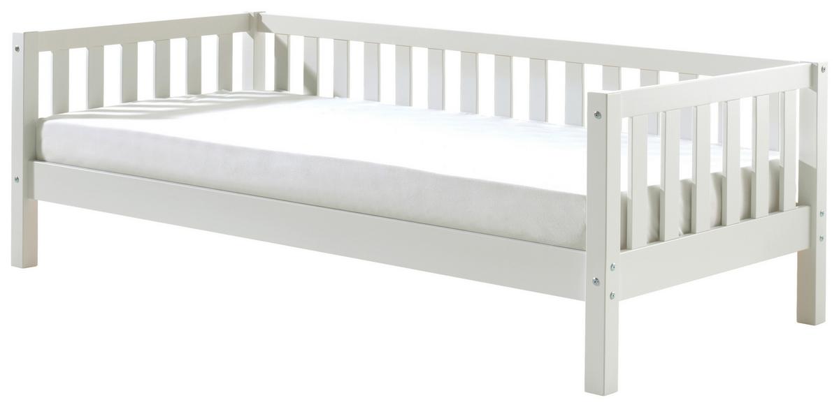 Kinder-/Juniorbett Fritz Weiß ca. 90x200 cm - Weiß, MODERN, Holz/Holzwerkstoff (90/200cm) - Vipack