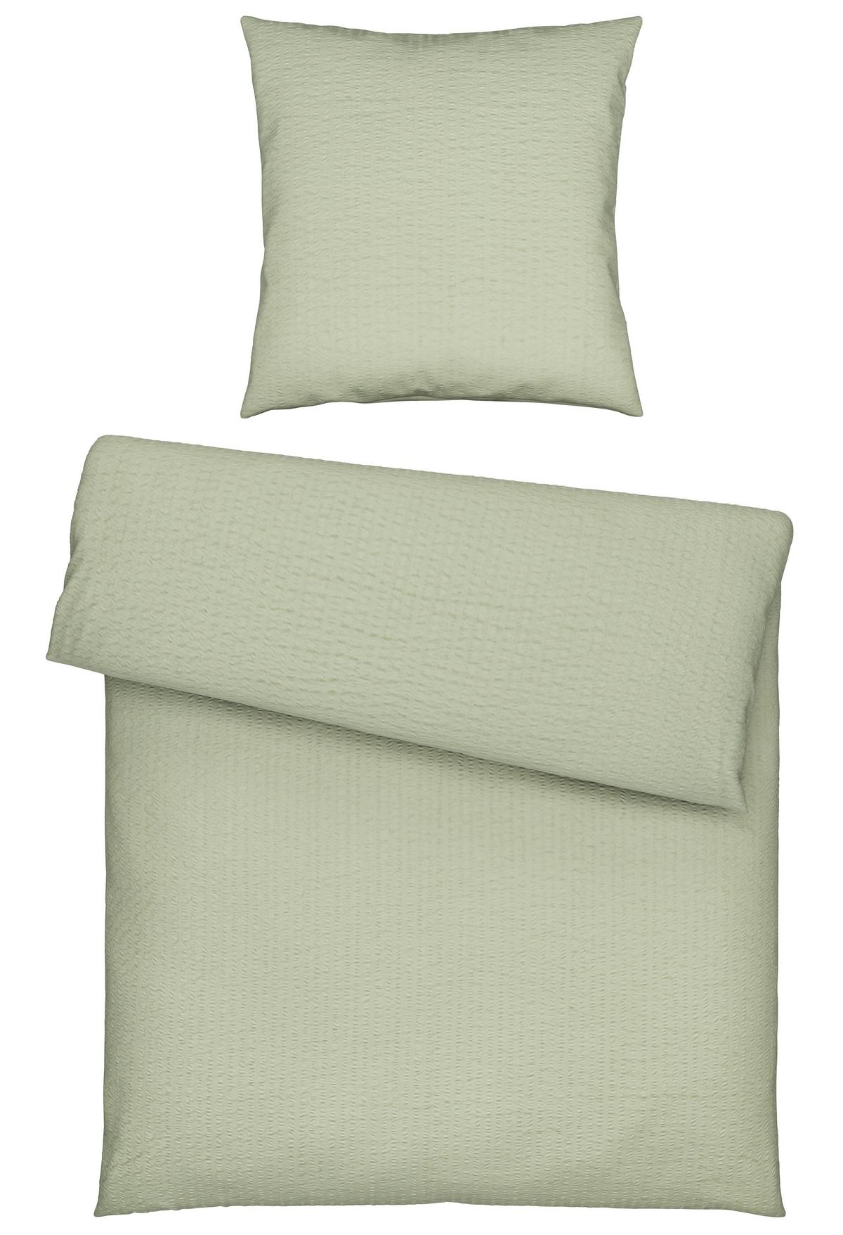 Bettwäsche Gisela Hellgrün ca. 135x200cm - Hellgrün, Textil (135/200cm) - Modern Living