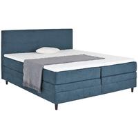 Boxspring Krevet Kleopatra - plava, Konvencionalno, drvni materijal/tekstil (160/200cm) - Modern Living