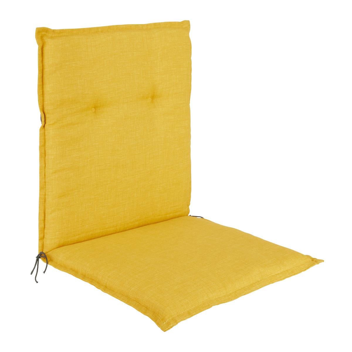 Sesselauflage Genf 1 Senfgelb ca. 100x48x5cm - Senfgelb, Basics, Textil (100/48/5cm) - Mömax