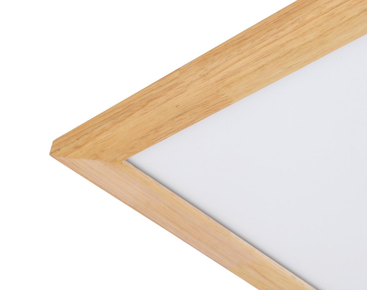LAMPA SUFITOWA LED HINA *SBN* - kolor naturalny/czarny, Basics, tworzywo sztuczne/metal (45/45/4,5cm) - Novel