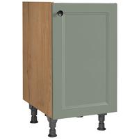 Spülenunterschrank Cascada Grün - Eichefarben/Schwarz, MODERN, Holzwerkstoff/Metall (45/87/56cm) - Nobilia