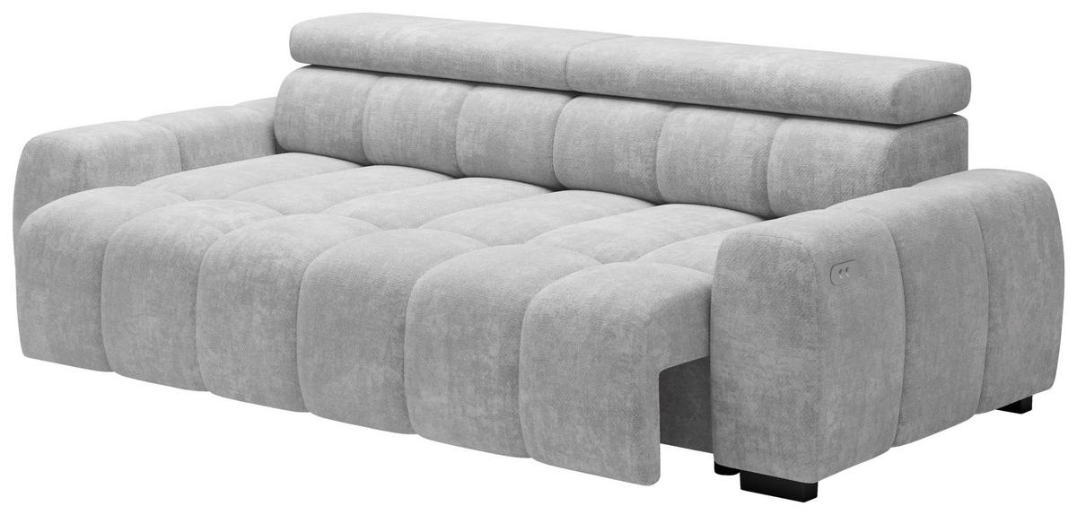 Velika Sofa Bull - crna/sivo-bež, Trend, tekstil/plastika (248/77-97/108cm) - Luca Bessoni
