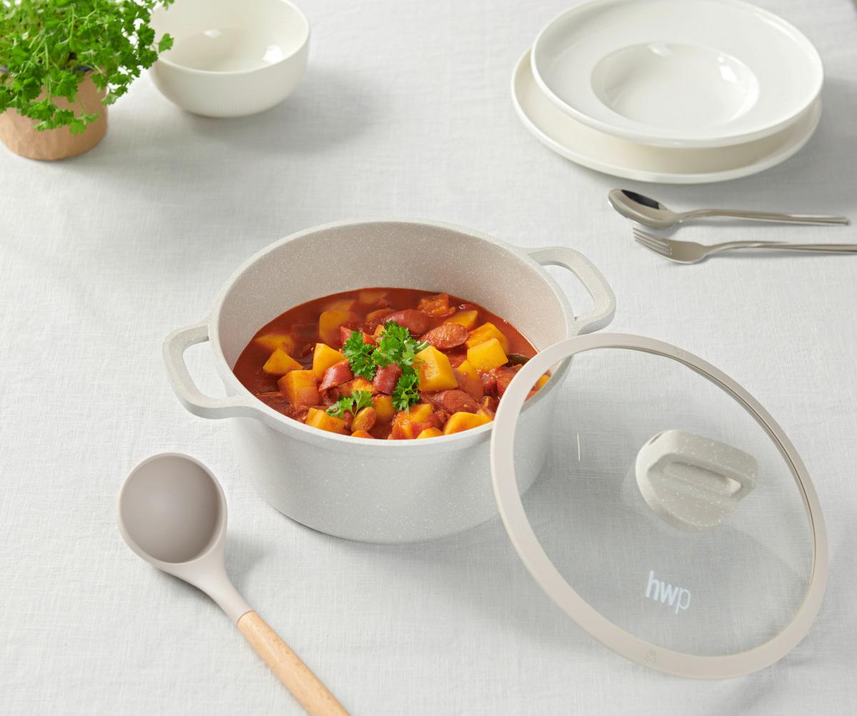 ZESTAW GARNKÓW SAHARA - beżowy/przejrzysty, Basics, tworzywo sztuczne/metal - Homeware Profession.