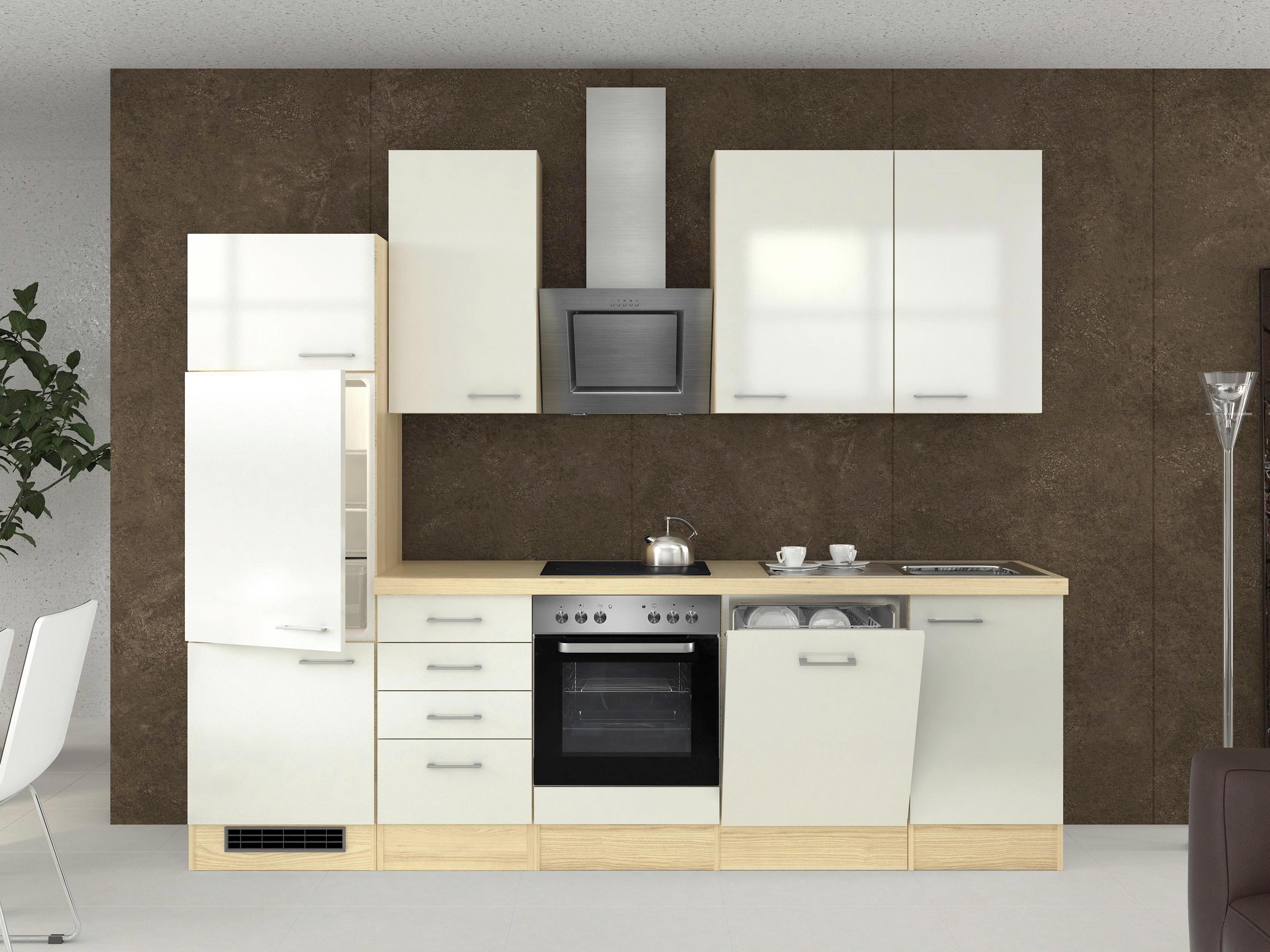 Küchenblock mit 5-teiligem Geräteset und Spüle