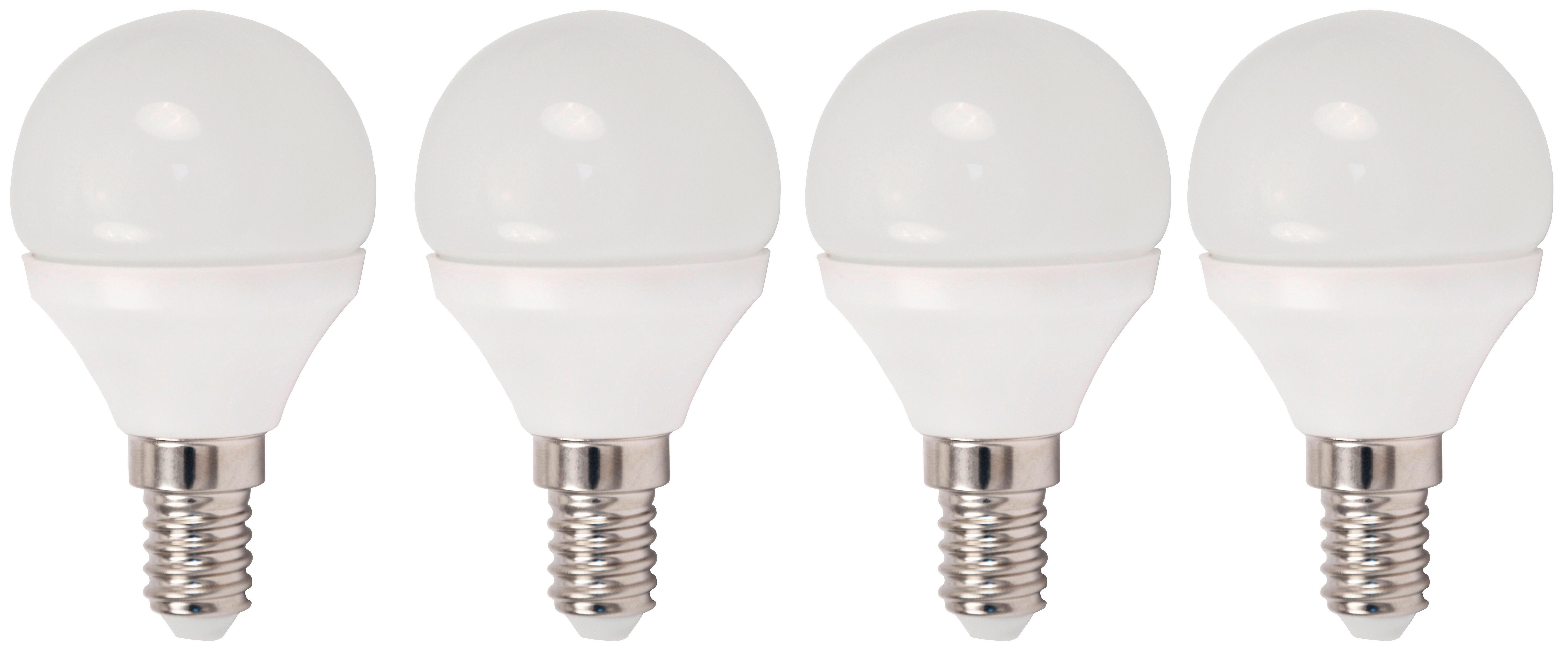 LED-Leuchtmittel Multi max. 5,5 Watt, 4 Stück - Weiss, Kunststoff - Modern Living