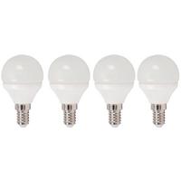 LED-Leuchtmittel Multi max. 5,5 Watt, 4 Stück - Weiß, Kunststoff - Modern Living