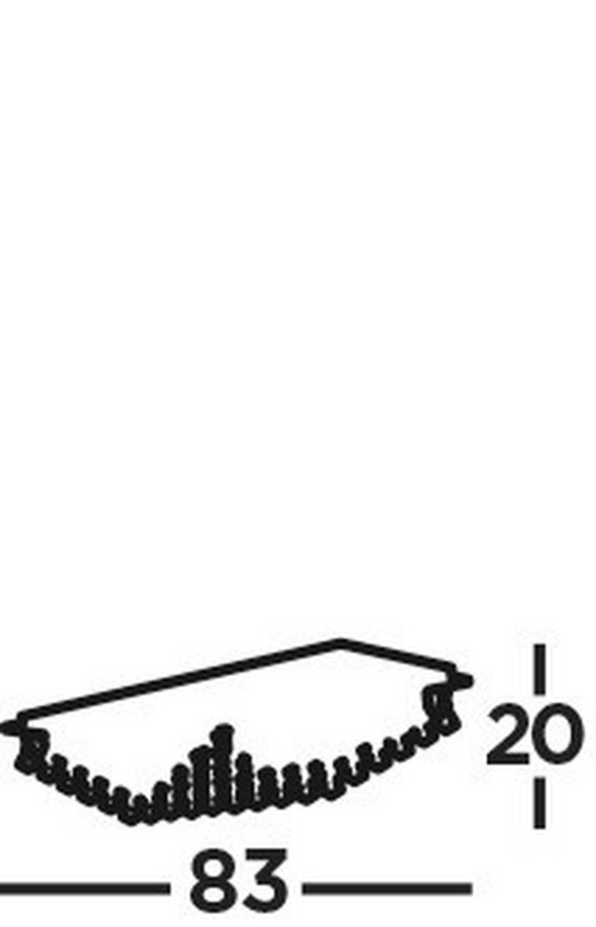 Mennyezeti Lámpa Hanna 8lt 7828-8cc - krómszínű, Design, üveg/fém (33/33/20cm)