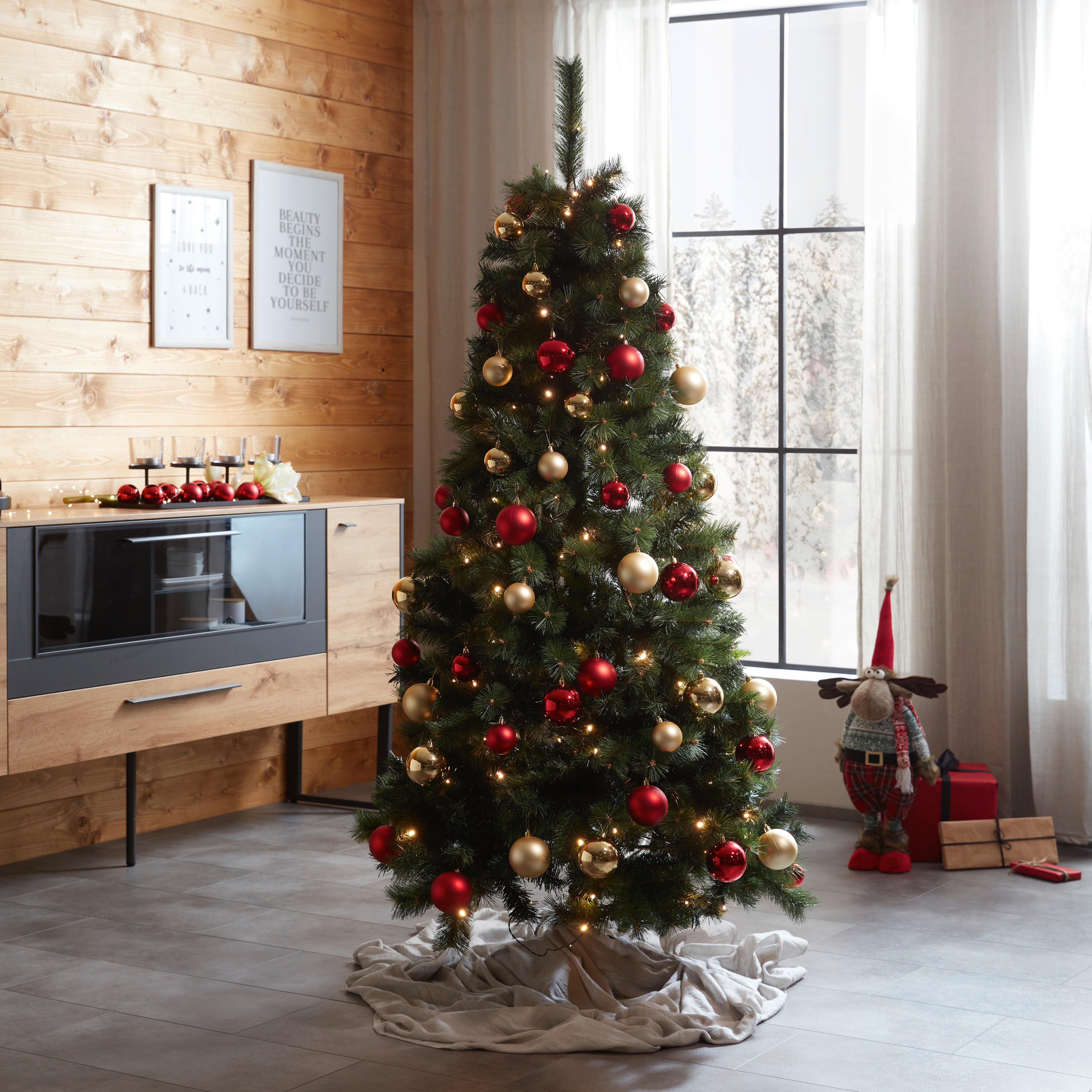 Karácsonyfa Voss - zöld, Basics, műanyag/fém (99/185cm)