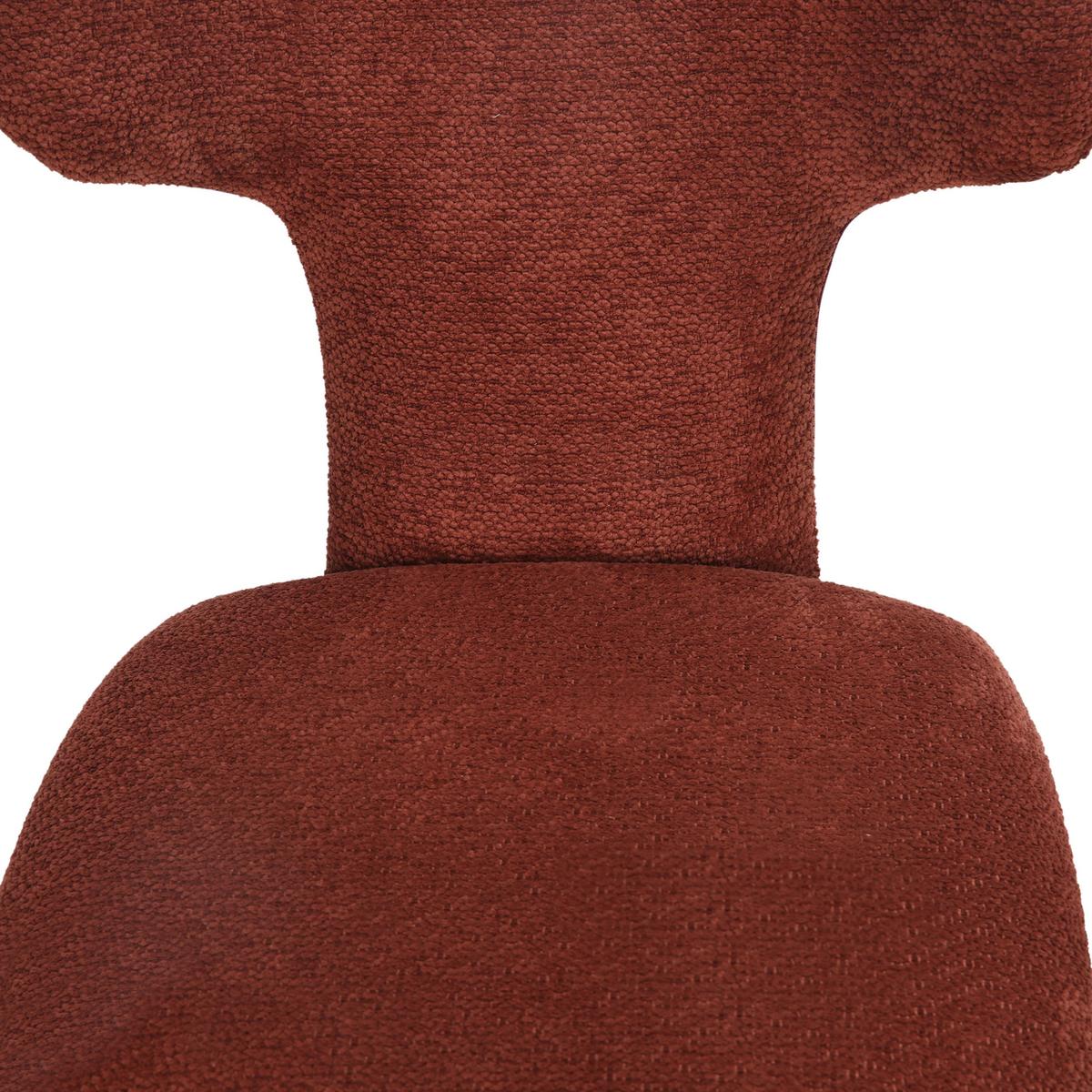 Stuhl Finja Dunkelrot - Rot/Dunkelrot, MODERN, Textil/Metall (51/62/81cm) - Mömax