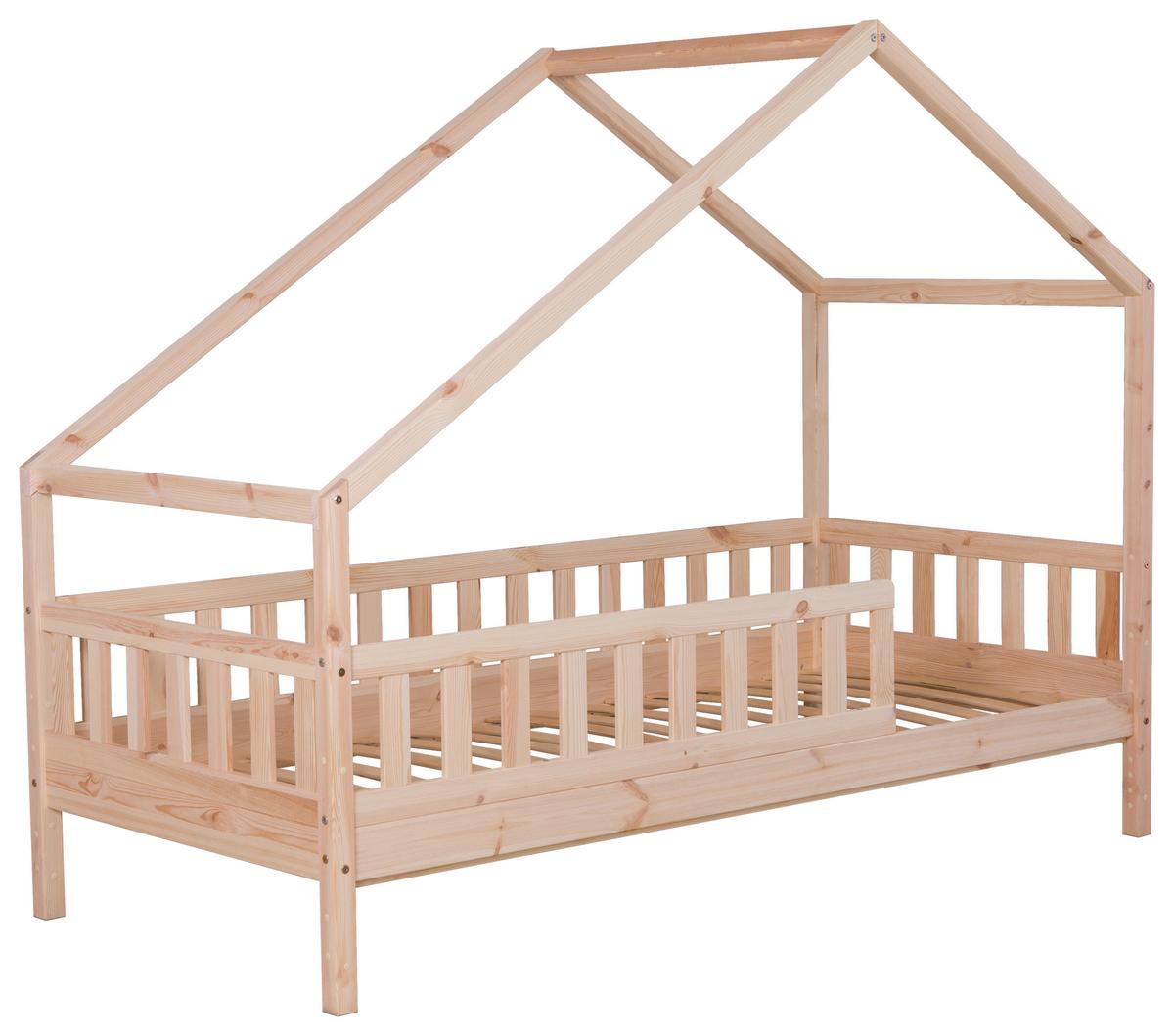 Hausbett Lou ca. 140x200 cm Holz - Naturfarben, MODERN, Holz (140/200cm) - MID.YOU