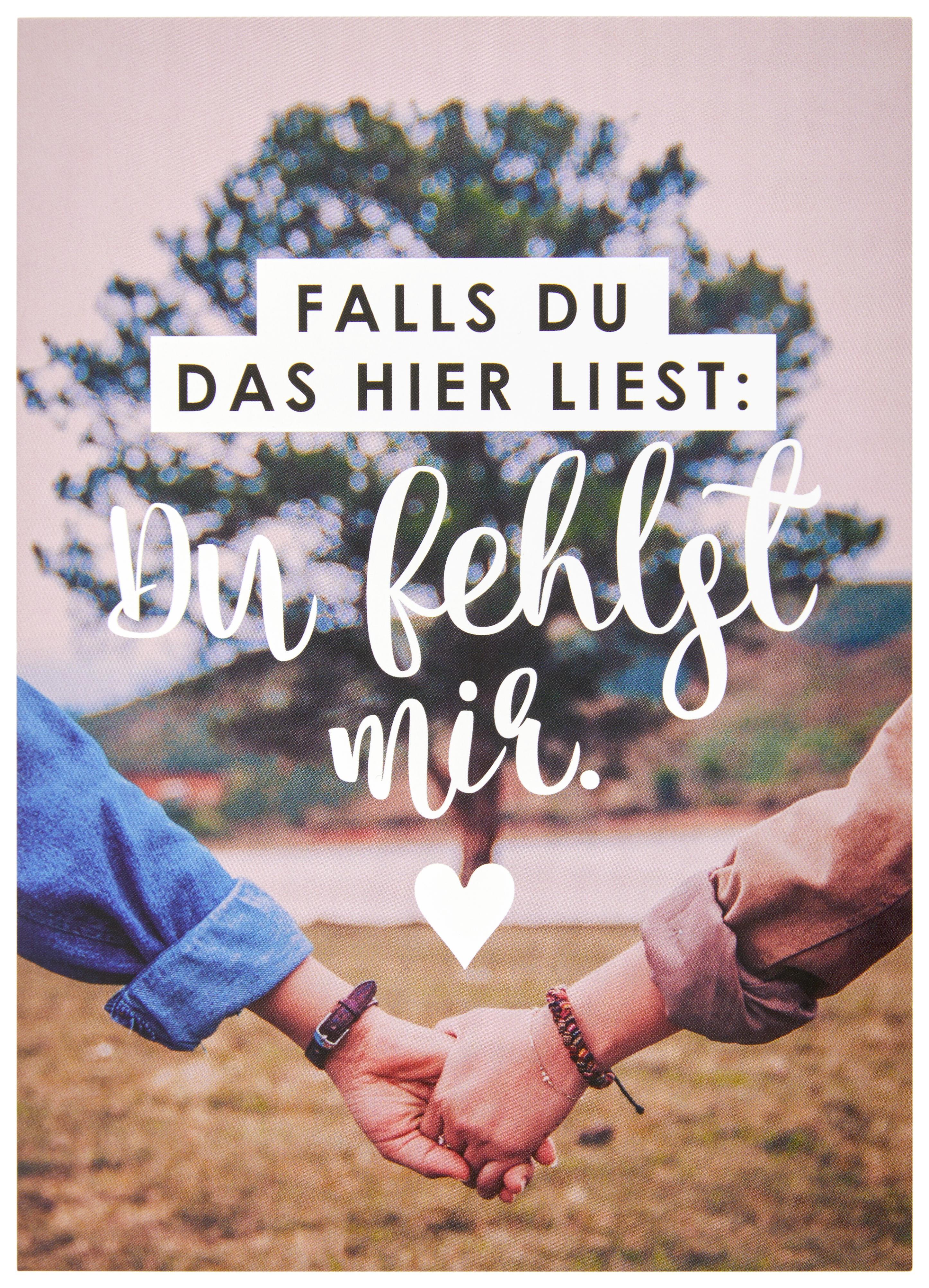 Postkarte Statements in Altrosa - Multicolor, Papier (10,5/14,8cm) - VS Visual Statements