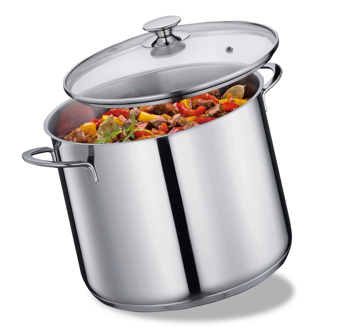GARNEK DO ZUPY 2370802828 - kolor stalowy/przezroczysty, Basics, metal/szkło (28/20,5cm) - KÜCHENPROFI