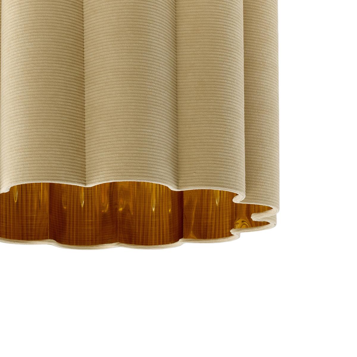 LAMPA SUFITOWA LUNA - beżowy/czarny, Trend, tworzywo sztuczne/metal (40/32cm) - Novel