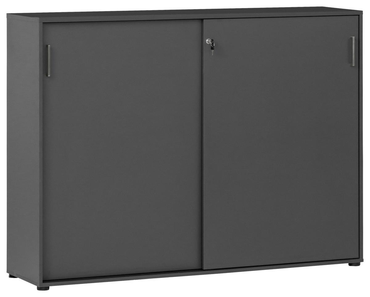 Aktenschrank Raumteiler 1600ST Anthrazit 160x119,4x41cm - Anthrazit, MODERN, Holzwerkstoff (160/119,4/41cm) - MID.YOU