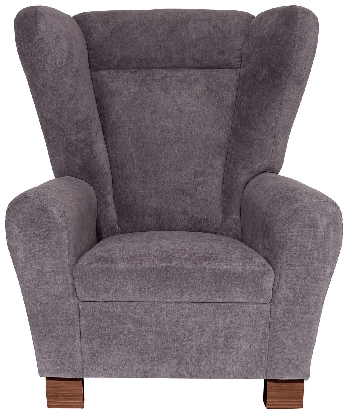 Fotelja Chandler - smeđa/antracit, Design, tekstil/drvo (95/109/97cm) - Mömax