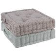 Boxkissen Ameline in Grün, ca. 40x40cm - Hellgrün, ROMANTIK / LANDHAUS, Textil (40/40/8cm) - ZANDIARA