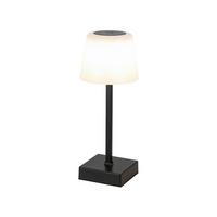 LED-Tischleuchte Emo Weiss/Schwarz max. 2 Watt - Weiss/Schwarz, Modern, Kunststoff/Metall (10,5/25cm) - Mömax