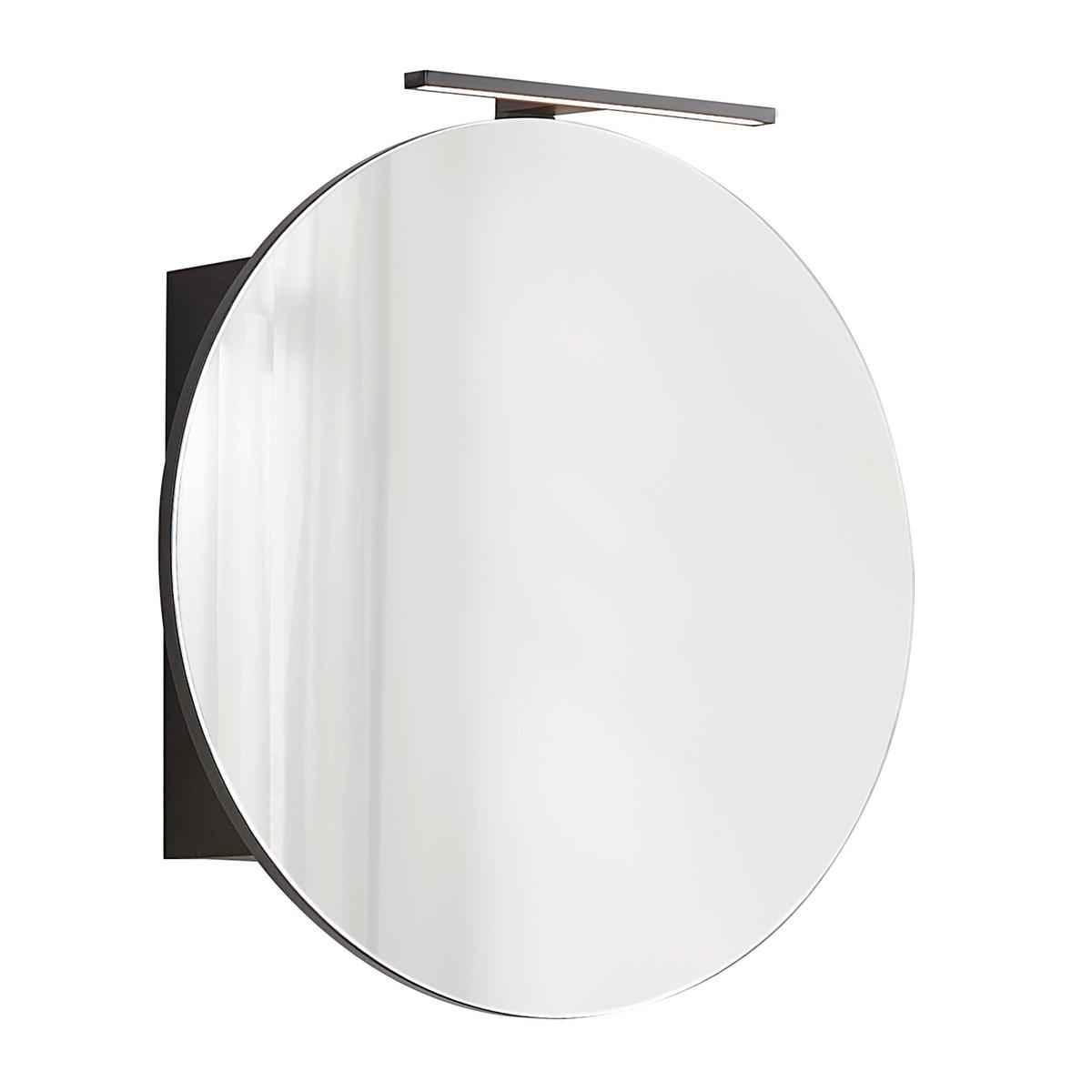 Spiegelschrank Venezia in Schwarz - Schwarz, LIFESTYLE, Glas/Holzwerkstoff (65/65/25cm) - Mömax