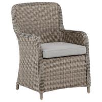 GARTENSTUHL-SET WEMBLEY - Braun, KONVENTIONELL, Kunststoff/Textil (62/94/66cm) - Gardenson